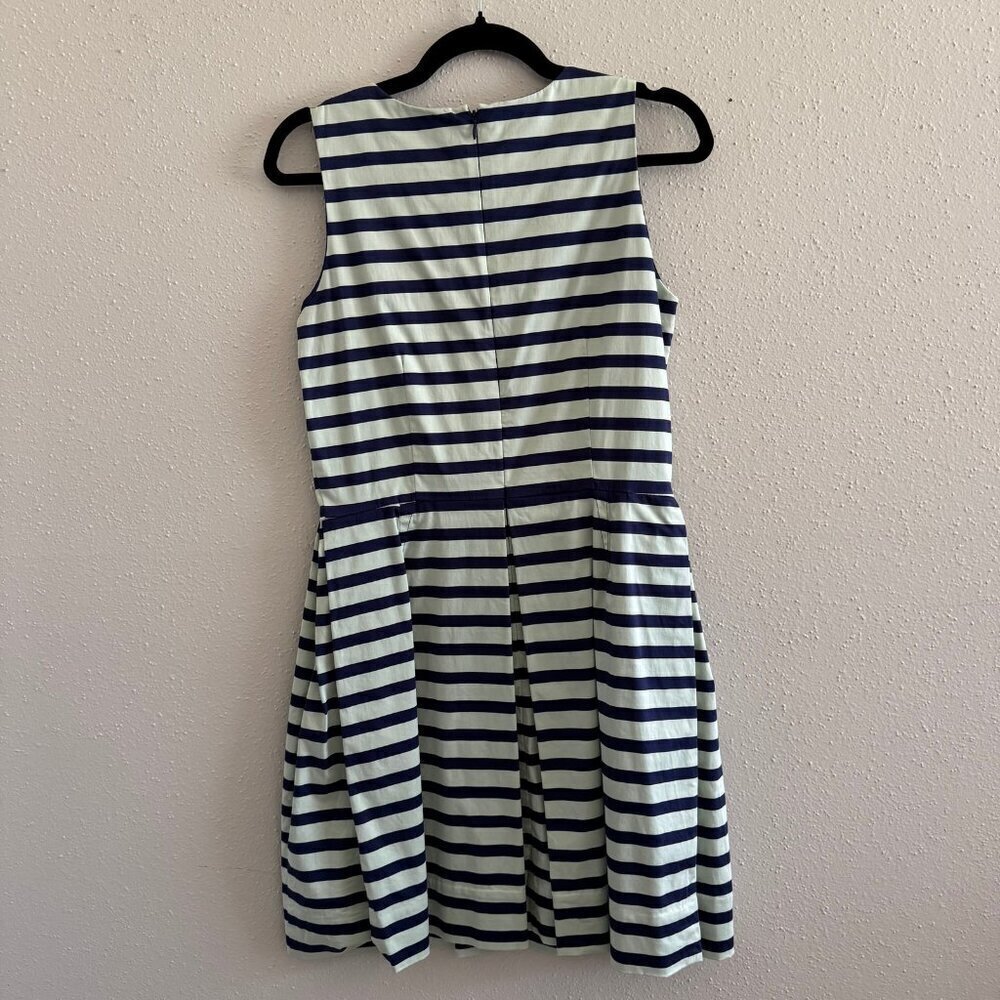 GAP Stripe Sateen Fit & Flare Dress - Picture 5 of 6